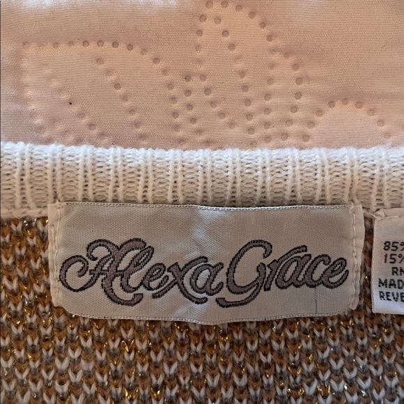 Alexa Grace Vintage Metallic Jeweled Sweater - Picture 7 of 8